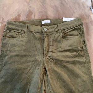 NWT Loft corduroy pants with zippers